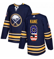 Youth Adidas Buffalo Sabres 9 Evander Kane Authentic Navy Blue USA Flag Fashion NHL Jersey 