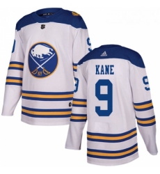 Youth Adidas Buffalo Sabres 9 Evander Kane Authentic White 2018 Winter Classic NHL Jersey 