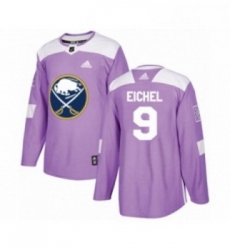 Youth Adidas Buffalo Sabres 9 Jack Eichel Authentic Purple Fights Cancer Practice NHL Jersey 