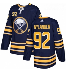 Youth Adidas Buffalo Sabres 92 Alexander Nylander Premier Navy Blue Home NHL Jersey 