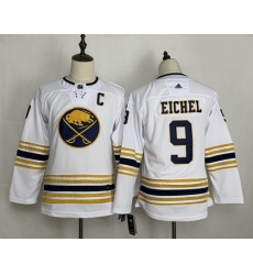 Youth Sabres 9 Jack Eichel White 50th Anniversary Adidas Jersey