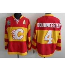 Calgary Flames 4 Jay Bouwmeester Red Heritage Classic Jerseys