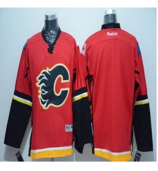 Calgary Flames Blank Stitched Red NHL Jersey