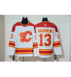 Flames 13 Johnny Gaudreau White 2019 Heritage Classic Breakaway Adidas Jersey