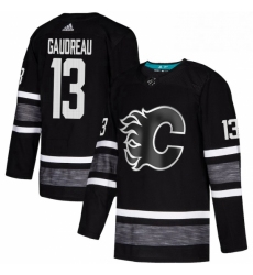 Mens Adidas Calgary Flames 13 Johnny Gaudreau Black 2019 All Star Game Parley Authentic Stitched NHL Jersey 