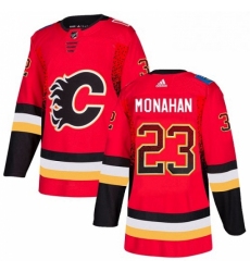 Mens Adidas Calgary Flames 23 Sean Monahan Authentic Red Drift Fashion NHL Jersey 