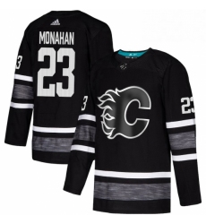 Mens Adidas Calgary Flames 23 Sean Monahan Black 2019 All Star Game Parley Authentic Stitched NHL Jersey 