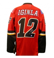 RBK hockey jerseys,Calgary Flames 12# IGINLA red