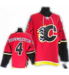 cheap Calgary Flames jerseys 4# BOUWMEESTER red