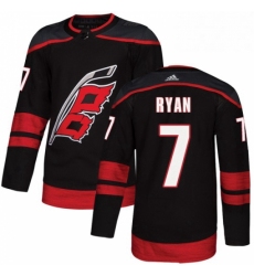 Mens Adidas Carolina Hurricanes 7 Derek Ryan Premier Black Alternate NHL Jersey 