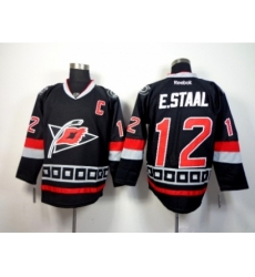 NHL Carolina Hurricanes #12 Eric Staal Black Jerseys(Third Stitched)