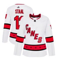 Women Hurricanes 11 Jordan Staal White Road Authentic Stitched Hockey Jersey