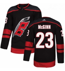Youth Adidas Carolina Hurricanes 23 Brock McGinn Premier Black Alternate NHL Jersey 