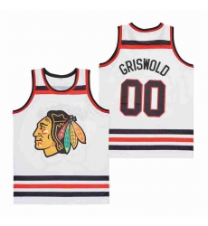 Blackhawks 00 Clark Griswold white Authentic Stitched Jerseys