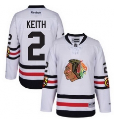 Blackhawks #2 Duncan Keith White 2017 Winter Classic Stitched NHL Jersey