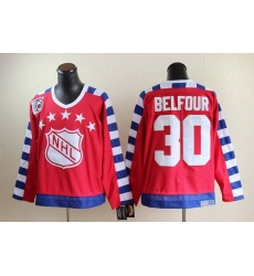 Blackhawks #30 ED Belfour Red All Star CCM Throwback 75TH Stitched NHL Jersey