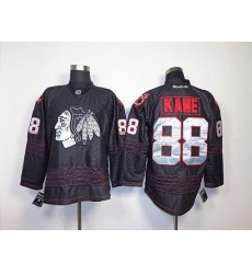 Blackhawks #88 Patrick Kane Black Accelerator Stitched NHL Jersey