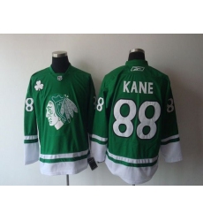 Blackhawks #88 Patrick Kane Green St  Patty Day Stitched NHL Jersey