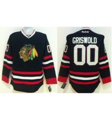 Chicago Blackhawks #00 Clark Griswold Black Stitched NHL Jersey
