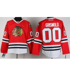 Chicago Blackhawks 00 Clark Griswold Red NHL Jerseys