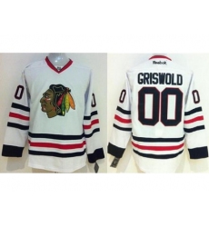 Chicago Blackhawks #00 Clark Griswold White Stitched NHL Jersey