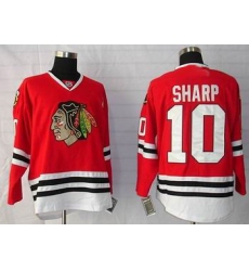Chicago Blackhawks #10 Patrick Sharp hockey red Jersey