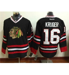 Chicago Blackhawks #16 Marcus Kruger Black Stitched NHL Jersey