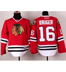 Chicago Blackhawks 16 Marcus Kruger Red NHL Jerseys