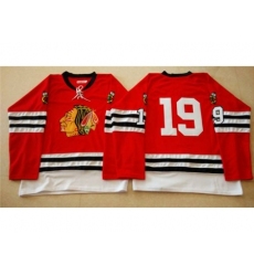 Chicago Blackhawks #19 Jonathan Toews Red Mitchell And Ness 1960-61 Stitched NHL Jersey