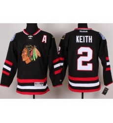 Chicago Blackhawks 2 Duncan Keith Black 2014 Stadium Series NHL Jersey A PATCH