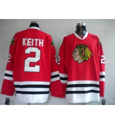 Chicago Blackhawks #2 Duncan Keith red hockey Jersey