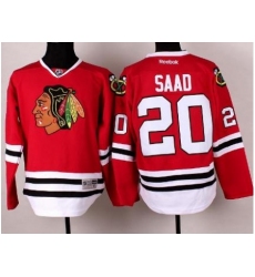 Chicago Blackhawks 20 Brandon Saad Red Hockey NHL Jerseys