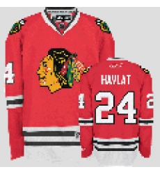 Chicago Blackhawks #24 Martin Havlat Red hockey Jersey