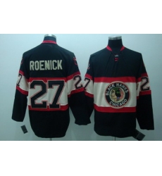 Chicago Blackhawks 27 Jeremy Roenick Black Jerseys