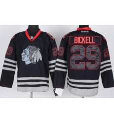 Chicago Blackhawks 29 Bryan Bickell Black ICE Fashion NHL Jerseys