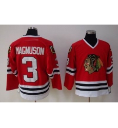 Chicago Blackhawks #3 Keith Magnuson Red CCM red Jersey