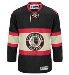 Chicago Blackhawks #35 Tony Esposito hockey Winter Classic Black Jersey