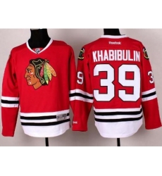 Chicago Blackhawks 39 Nikolai Khabibulin Red Hockey NHL Jerseys