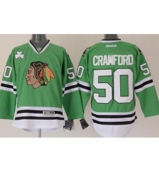 Chicago Blackhawks 50 Corey Crawford Green Stitched NHL Jersey
