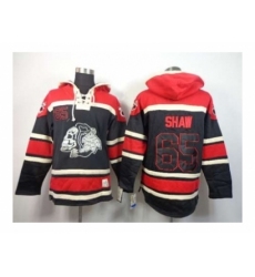 Chicago Blackhawks #65 Shaw red-black[pullover hooded sweatshirt][the skeleton head]