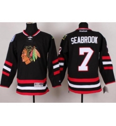 Chicago Blackhawks 7 Brent Seabrook Black 2014 Stadium Series NHL Jersey