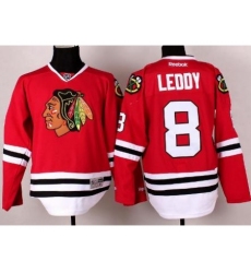 Chicago Blackhawks 8 Nick Leddy Red NHL Jerseys