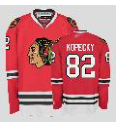 Chicago Blackhawks #82 Tomas Kopecky Red