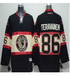 Chicago Blackhawks #86 Teuvo Teravainen Black New Third Stitched NHL Jersey