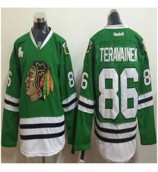 Chicago Blackhawks #86 Teuvo Teravainen Green Stitched NHL Jersey