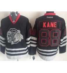 Chicago Blackhawks 88 Patrick Kane 2013 Black Ice NHL Jerseys Skull Logo Fashion