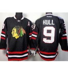 Chicago Blackhawks 9 Bobby Hull Black 2014 Stadium Series NHL Jersey