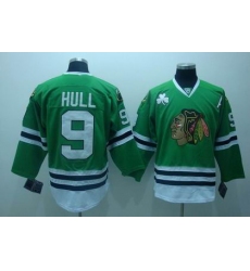 Chicago Blackhawks #9 Bobby Hull Green Jerseys