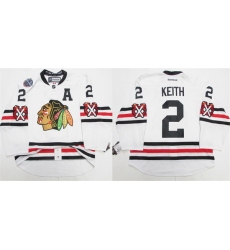 Men Chicago Blackhawks 2 Duncan Keith White 2015 Winter Classic Stitched Hockey Jersey