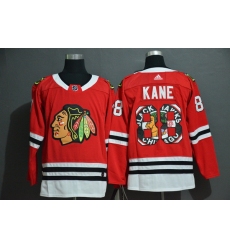 Men Chicago Blackhawks 88 Patrick Kane Red Fashion Adidas Jersey